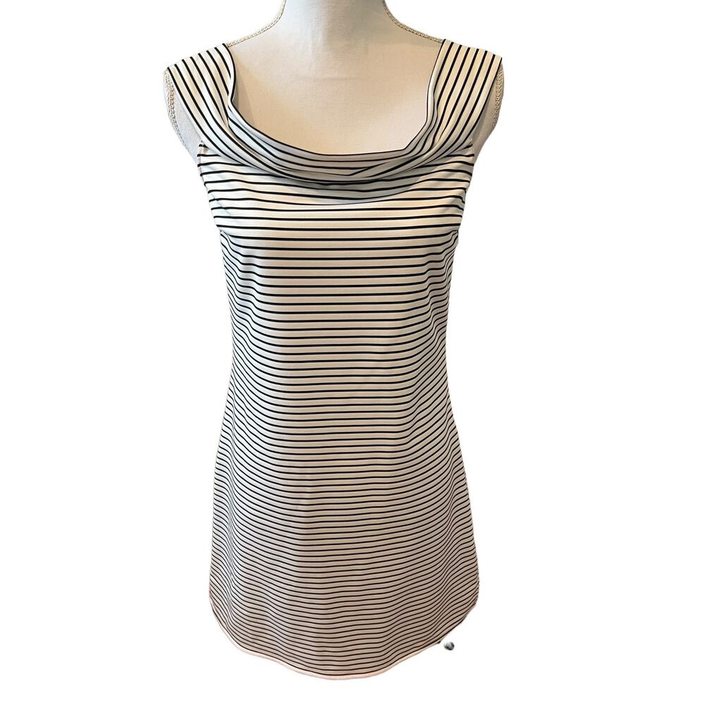 Cooper & Ella Nautical Square Neck Striped Dress M